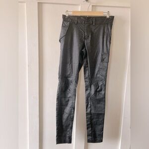 BETABRAND San Francisco size 26 black metallic pants cargo pocket